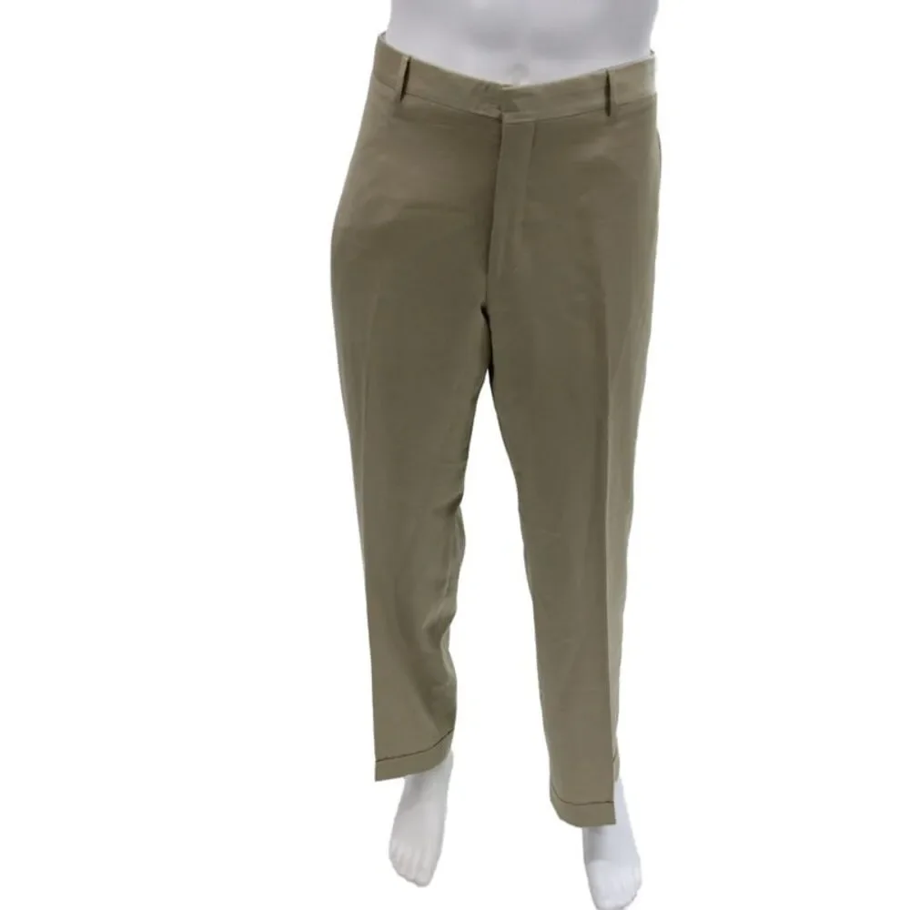 Polo Ralph Lauren Mens Dress Pants Beige 100% Virgin Wool Size 38
